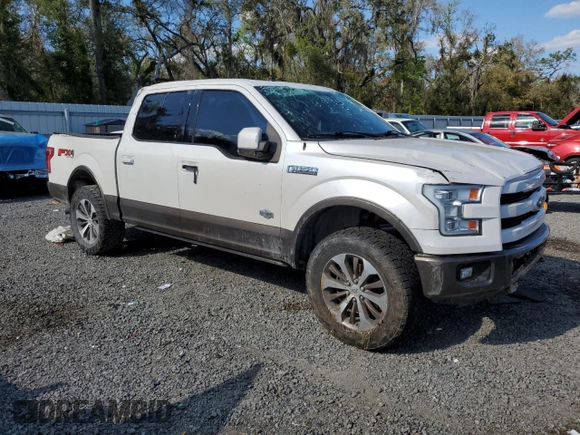 2015 Ford F-150 XLT with VIN 1FTEW1EF6FFA14370, listed as a Copart auction lot 46941585 with 222,677 mi miles and Salvage Title. Bid and sale history available at carsss.com. Image 4.