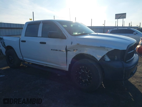 2012 Ram 1500 Tradesman with VIN 1C6RD7KP1CS319230, listed as a IAAI auction lot 41568158 with 133,525 mi miles and . Bid and sale history available at DreamBid. Image 13.