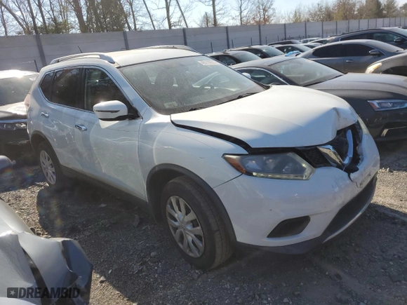 2016 Nissan Rogue SV with VIN KNMAT2MT7GP624424, listed as a Copart auction lot 46218855 with 105,187 mi miles and Salvage Title. Bid and sale history available at carsss.com. Image 4.
