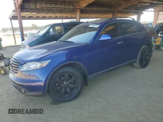 2005 Infiniti FX35 with VIN JNRAS08W65X220619, listed as a Copart auction lot 50396215 with 180,332 mi miles and Salvage Title. Bid and sale history available at carsss.com. Image 1.