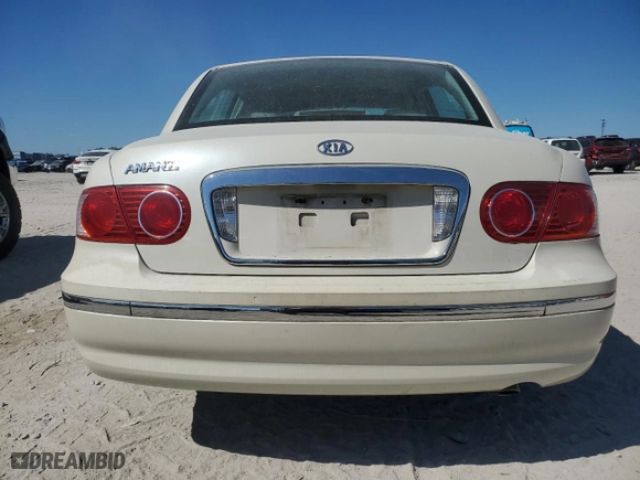 2005 Kia Amanti with VIN KNALD124455063679, listed as a Copart auction lot 50058595 with 179,132 mi miles and Salvage Title. Bid and sale history available at carsss.com. Image 6.