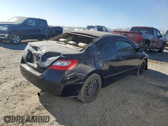 2006 Honda Civic Cpe LX with VIN 2HGFG11686H504719, listed as a Copart auction lot 42213575 with 214,270 mi miles and Salvage Title. Bid and sale history available at carsss.com. Image 3.