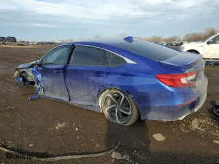 2019 Honda Accord Sedan Sport 1.5T with VIN 1HGCV1F32KA100119, listed as a Copart auction lot 45907395 with 77,765 mi miles and Salvage Title. Bid and sale history available at carsss.com. Image 2.