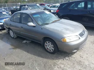 2001 Nissan Sentra GXE z VIN 3N1CB51D91L519724, wystawiony jako IAAI lot #41739025 z przebiegiem Nie podano mil oraz . Historia ofert i sprzedaży dostępna na DreamBid. Obrazek 1.