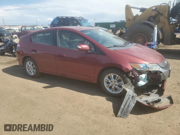 2010 Honda Insight EX with VIN JHMZE2H77AS025567, listed as a Copart auction lot 58499135 with 152,501 mi miles and Salvage title. Bid and sale history available at DreamBid. Image 4.
