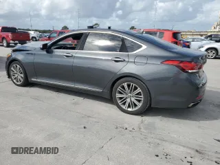 2018 Genesis G80 3.8L with VIN KMHGN4JEXJU223282, listed as a Copart auction lot 79224484 with 113,918 mi miles and Salvage Title. Bid and sale history available at DreamBid. Image 2.