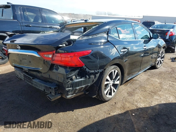 2016 Nissan Maxima SV with VIN 1N4AA6AP7GC435032, listed as a IAAI auction lot 41613039 with 104,274 mi miles and . Bid and sale history available at DreamBid. Image 4.