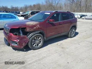 2020 Jeep Cherokee Latitude Plus with VIN 1C4PJMLX9LD505933, listed as a Copart auction lot 50607275 with 100,309 mi miles and Salvage Title. Bid and sale history available at carsss.com. Image 1.