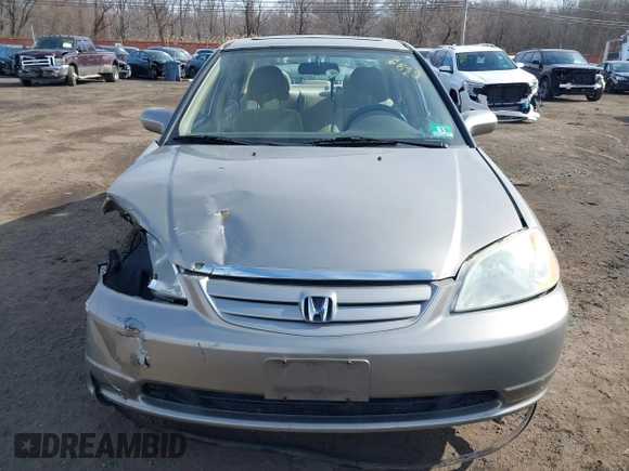 2003 Honda Civic EX with VIN 2HGES26733H626191, listed as a IAAI auction lot 41623055 with 107,125 mi miles and . Bid and sale history available at DreamBid. Image 12.