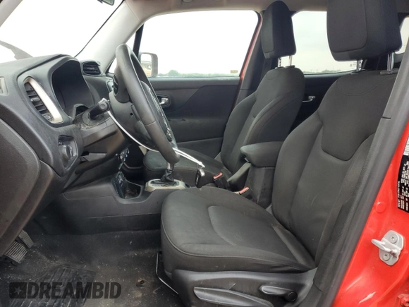 2017 Jeep Renegade Sport with VIN ZACCJAAB4HPF66247, listed as a Copart auction lot 54587595 with 142,264 mi miles and Salvage title. Bid and sale history available at DreamBid. Image 7.