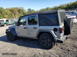 2018 Jeep Wrangler Unlimited Sport S with VIN 1C4HJXDGXJW290990, listed as a Copart auction lot 75910374 with 95,437 mi miles and Salvage Title. Bid and sale history available at carsss.com. Image 2.