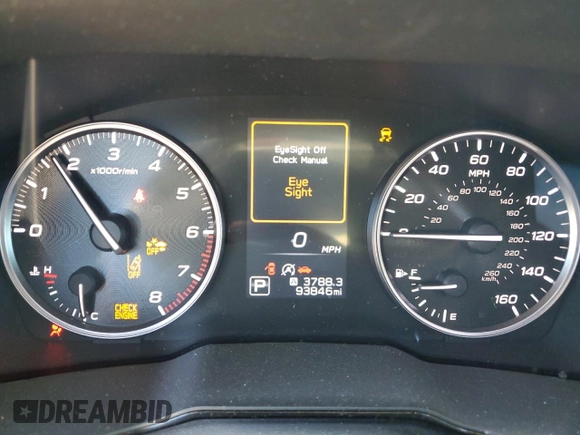 2022 Subaru Outback Premium with VIN 4S4BTAFC4N3100403, listed as a Copart auction lot 59160645 with 93,846 mi miles and Salvage title. Bid and sale history available at DreamBid. Image 9.