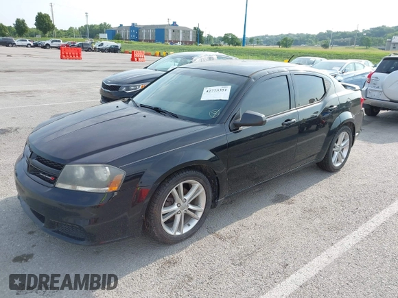 2014 Dodge Avenger SE with VIN 1C3CDZAB6EN155429, listed as a IAAI auction lot 42773351 with 156,482 mi miles and . Bid and sale history available at DreamBid. Image 2.
