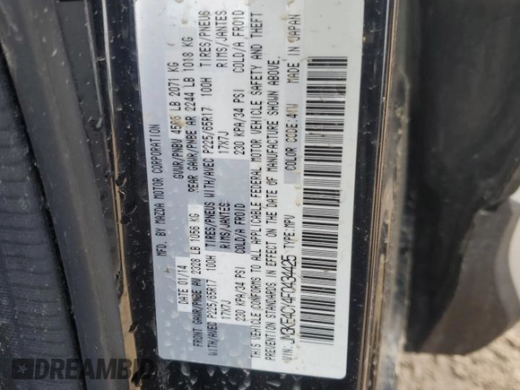 2015 Mazda CX-5 Touring with VIN JM3KE4CY4F0434425, listed as a Copart auction lot 48111255 with Not Provided miles and Salvage Title. Bid and sale history available at DreamBid. Image 14.