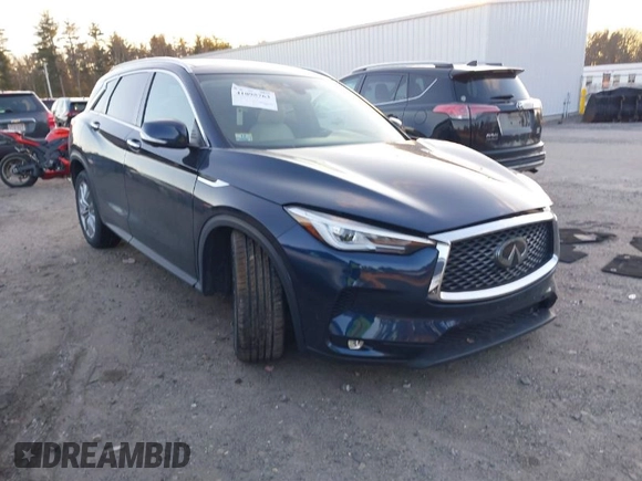 2019 Infiniti QX50 Luxe with VIN 3PCAJ5M32KF132667, listed as a IAAI auction lot 41095763 with 82,549 mi miles and . Bid and sale history available at DreamBid. Image 1.