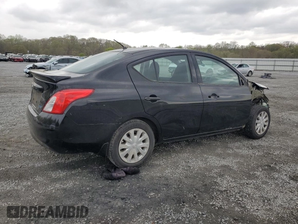 2014 Nissan Versa S Plus with VIN 3N1CN7AP5EL809462, listed as a Copart auction lot 51427155 with 54,240 mi miles and Salvage Title. Bid and sale history available at DreamBid. Image 3.