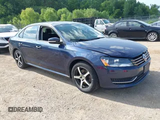 2013 Volkswagen Passat S with VIN 1VWAP7A36DC023057, listed as a IAAI auction lot 42655185 with 224,605 mi miles and . Bid and sale history available at DreamBid. Image 1.