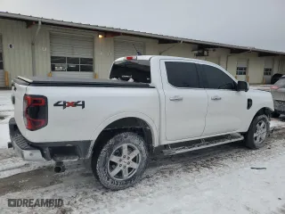 2024 Ford Ranger LARIAT with VIN 1FTER4KH3RLE26685, listed as a Copart auction lot 46030645 with 4,115 mi miles and Salvage Title. Bid and sale history available at carsss.com. Image 3.