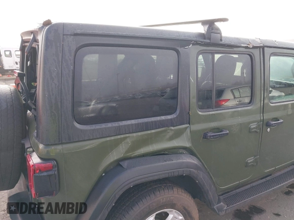 2021 Jeep Wrangler Unlimited Willys with VIN 1C4HJXDM1MW812674, listed as a IAAI auction lot 41670637 with 59,241 mi miles and . Bid and sale history available at DreamBid. Image 12.