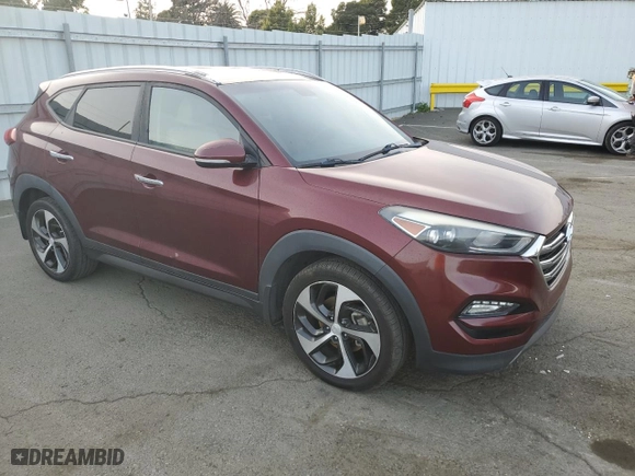 2016 Hyundai Tucson Limited with VIN KM8J33A27GU172926, listed as a Copart auction lot 47777255 with 129,620 mi miles and Clean Title. Bid and sale history available at carsss.com. Image 4.