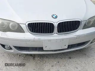 2007 BMW 7 Series 750Li with VIN WBAHN83527DT65211, listed as a IAAI auction lot 41854599 with 1 mi miles. Bid and sale history available at carsss.com. Image 6.