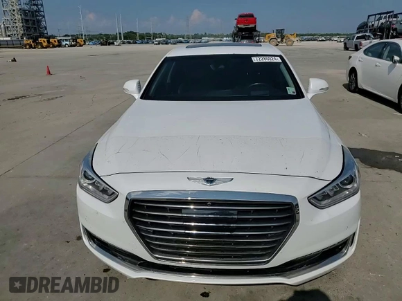 2017 Genesis G90 5.0L Ultimate with VIN KMHG54JHXHU023801, listed as a Copart auction lot 72280024 with 104,721 mi miles and Non Repairable. Bid and sale history available at carsss.com. Image 11.