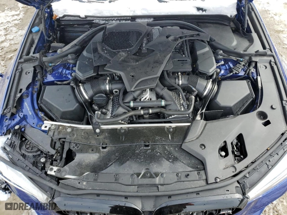 2019 BMW M5 with VIN WBSJF0C57KB446785, listed as a Copart auction lot 45575735 with NaN miles and Salvage Title. Bid and sale history available at carsss.com. Image 11.