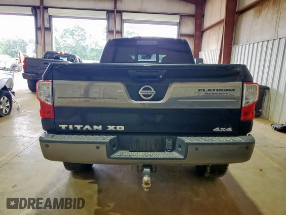 2016 Nissan Titan Pro-4X with VIN 1N6BA1F44GN509606, listed as a Copart auction lot 62336625 with 258,040 mi miles and Salvage title. Bid and sale history available at DreamBid. Image 6.