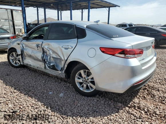 2018 Kia Optima LX with VIN 5XXGT4L33JG234247, listed as a Copart auction lot 51305975 with 124,071 mi miles and Salvage Title. Bid and sale history available at carsss.com. Image 2.