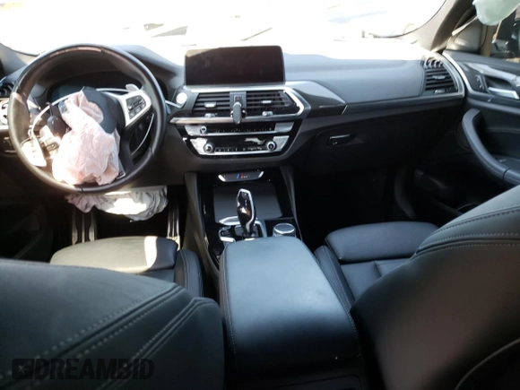 2021 BMW X4 M40i with VIN 5UX2V5C01M9F81840, listed as a Copart auction lot 56868653 with 0 mi miles. Bid and sale history available at carsss.com. Image 8.