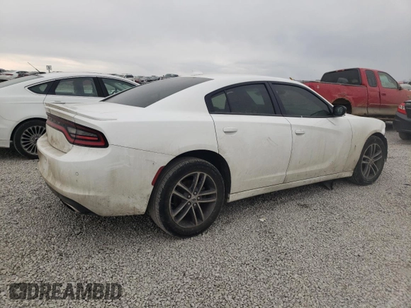 2019 Dodge Charger SXT with VIN 2C3CDXJG3KH758049, listed as a Copart auction lot 47238915 with 97,995 mi miles and Salvage Title. Bid and sale history available at DreamBid. Image 3.