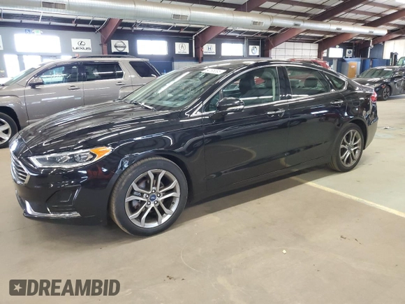 2019 Ford Fusion SEL with VIN 3FA6P0CD3KR145241, listed as a Copart auction lot 54195395 with 114,371 mi miles and Clean Title. Bid and sale history available at carsss.com. Image 1.