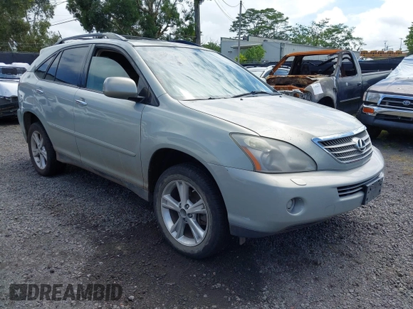2008 Lexus RX 400h with VIN JTJHW31U382070187, listed as a IAAI auction lot 41807401 with Not Provided miles and . Bid and sale history available at DreamBid. Image 1.
