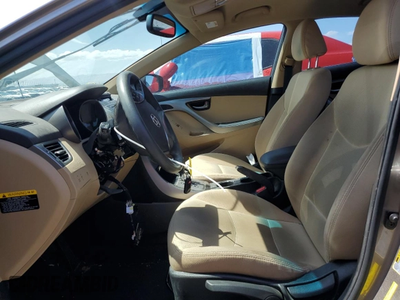 2013 Hyundai Elantra Limited with VIN 5NPDH4AE2DH290472, listed as a Copart auction lot 52354955 with 52,680 mi miles and Salvage Title. Bid and sale history available at DreamBid. Image 7.