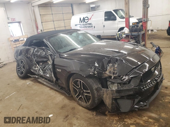 2018 Ford Mustang GT Premium with VIN 1FATP8FF5J5164499, listed as a Copart auction lot 58682785 with 15,885 mi miles and Salvage title. Bid and sale history available at DreamBid. Image 4.