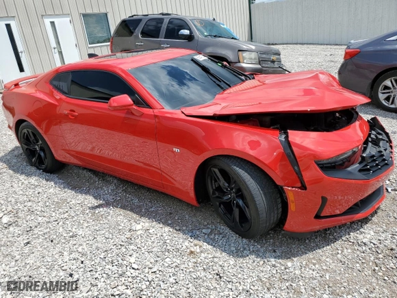 2021 Chevrolet Camaro 2LT with VIN 1G1FD1RS7M0140912, listed as a Copart auction lot 65641374 with 27,966 mi miles and Salvage Title. Bid and sale history available at carsss.com. Image 4.