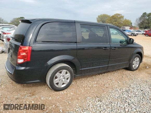 2012 Dodge Grand Caravan SE with VIN 2C4RDGBG1CR402831, listed as a Copart auction lot 50539325 with 177,553 mi miles and Salvage Title. Bid and sale history available at DreamBid. Image 3.