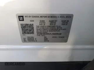 2020 Chevrolet Blazer LT with VIN 3GNKBDRS7LS659518, listed as a Copart auction lot 53249805 with 122,883 mi miles and Salvage title. Bid and sale history available at DreamBid. Image 15.