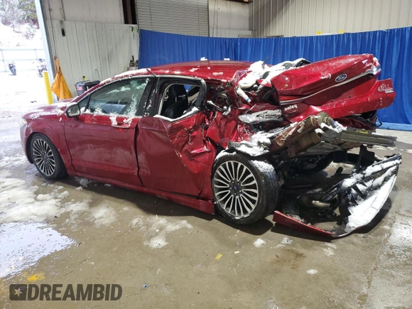 2017 Ford Fusion Titanium with VIN 3FA6P0K97HR154899, listed as a Copart auction lot 44807945 with 0 mi miles and Salvage Title. Bid and sale history available at carsss.com. Image 2.