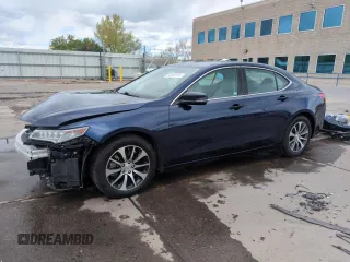 2016 Acura TLX with VIN 19UUB1F37GA003289, listed as a Copart auction lot 54938115 with 60,202 mi miles and Salvage title. Bid and sale history available at DreamBid. Image 1.