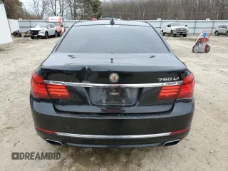 2015 BMW 7 Series 750Li with VIN WBAYE8C51FD781877, listed as a Copart auction lot 44023825 with 91,370 mi miles and Salvage Title. Bid and sale history available at carsss.com. Image 6.