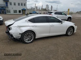 2022 Lexus ES with VIN 58AFZ1B18NU111346, listed as a Copart auction lot 64612854 with 65,357 mi miles and Salvage Title. Bid and sale history available at carsss.com. Image 3.