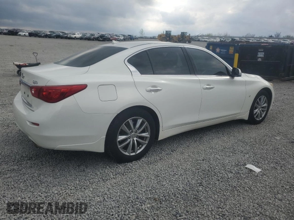 2014 Infiniti Q50 Sport with VIN JN1BV7AR7EM689554, listed as a Copart auction lot 52575755 with 115,553 mi miles and Salvage Title. Bid and sale history available at carsss.com. Image 3.
