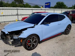 2019 Hyundai Veloster N with VIN KMHT36AHXKU001028, listed as a Copart auction lot 61412253 with 41,489 mi miles. Bid and sale history available at carsss.com. Image 1.