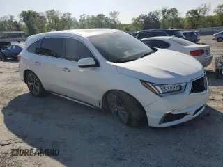 2020 Acura MDX Technology with VIN 5J8YD3H55LL010519, listed as a Copart auction lot 52609425 with 49,023 mi miles and Salvage title. Bid and sale history available at DreamBid. Image 4.
