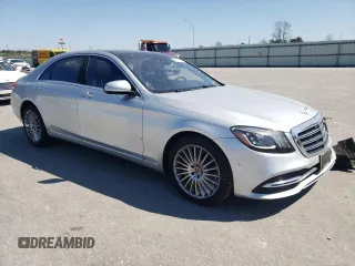 2018 Mercedes-Benz S 560 with VIN WDDUG8GB6JA380370, listed as a Copart auction lot 48717455 with 48,102 mi miles and Salvage Title. Bid and sale history available at carsss.com. Image 4.