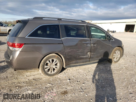 2016 Honda Odyssey EX-L with VIN 5FNRL5H66GB165356, listed as a Copart auction lot 49228225 with 124,982 mi miles and Salvage Title. Bid and sale history available at carsss.com. Image 3.
