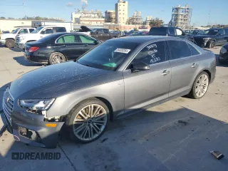2017 Audi A4 Premium Plus with VIN WAULNAF45HN034512, listed as a Copart auction lot 84020264 with 85,803 mi miles and Salvage Title. Bid and sale history available at carsss.com. Image 1.