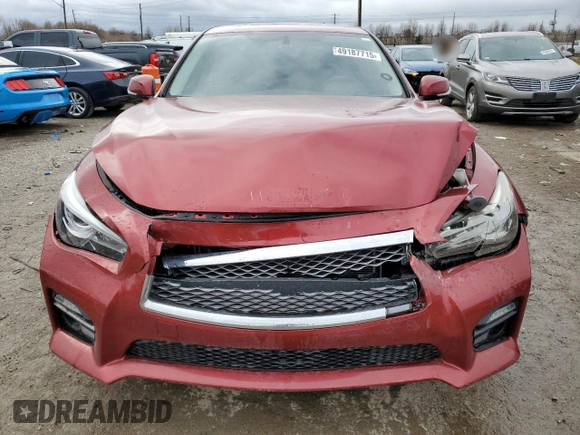 2014 Infiniti Q50 Premium with VIN JN1BV7AR4EM683789, listed as a Copart auction lot 49187715 with 100,594 mi miles and Salvage Title. Bid and sale history available at carsss.com. Image 5.