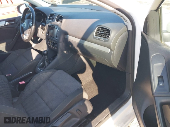 2013 Volkswagen Golf TDI w/Sunroof & Nav with VIN WVWNM7AJ5DW127811, listed as a IAAI auction lot 41417955 with 138,177 mi miles and . Bid and sale history available at DreamBid. Image 5.